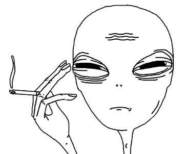 Smoking Alien